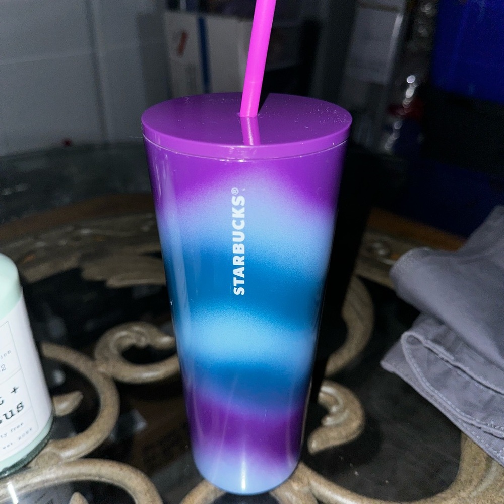 Starbucks Purple and Blue Tumbler